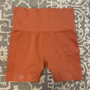 SET Active Women's Terracotta Bike Shorts